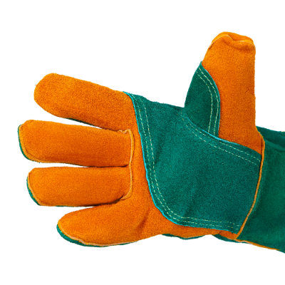 Краги сварочные Gward Green Welder (зелёные) с усилением, нить КЕВЛАР XY239