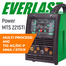 Сварочный полуавтомат PowerMTS 221STI Everlast MULTI PROCESS: MIG/TIG/STICK