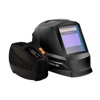 Маска сварщика хамелеон с турбоблоком СВАРОГ СИЗОД TECH C50I + VENTO